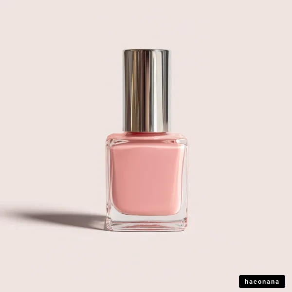 シンプルなピンクのネイル