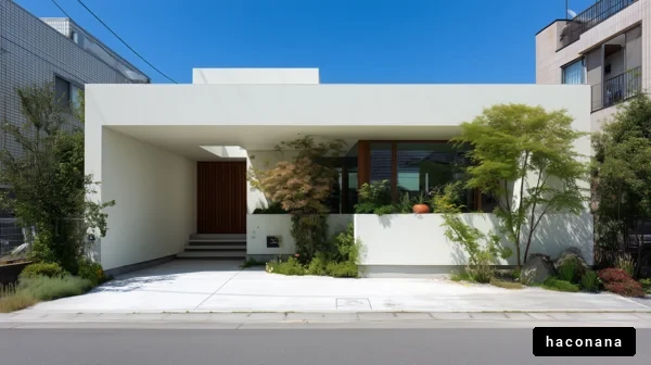 現代的な白い家