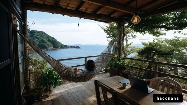 海辺のリラックスした時間