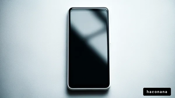 シンプルなスマートフォンの画像