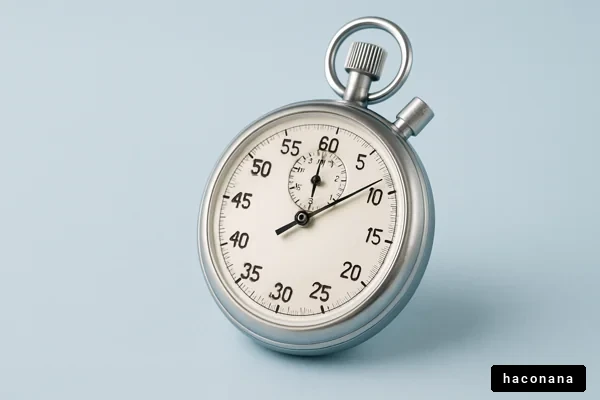 メタル製のストップウォッチ