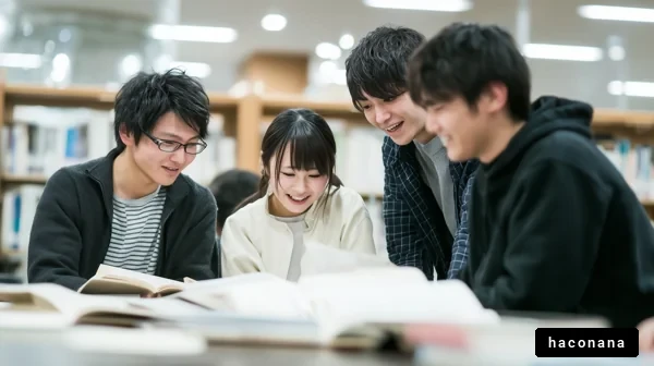 図書館での学習風景