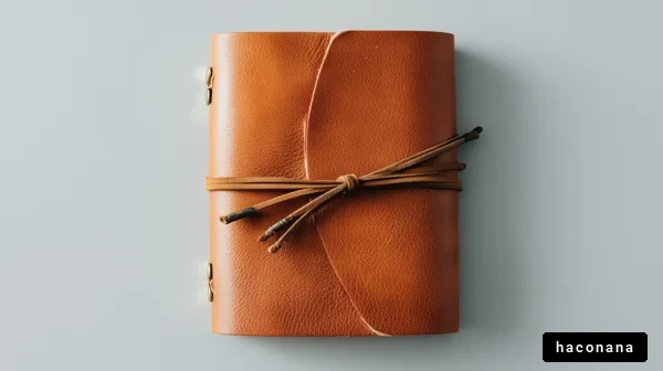 レザー製のノートブック