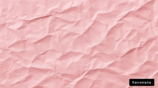 ピンクのしわくちゃな紙