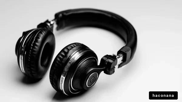 シンプルなヘッドフォン