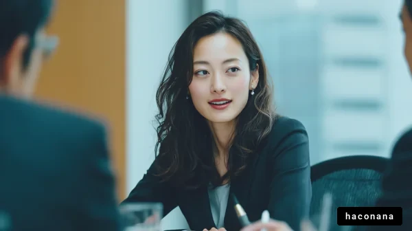 ビジネス会議の女性