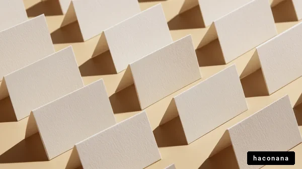 名刺のスタイリッシュな配置