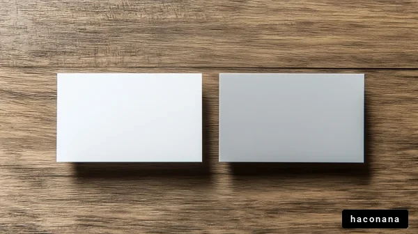 名刺のシンプルなデザイン