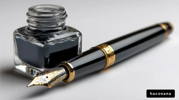 美しいインクとペン