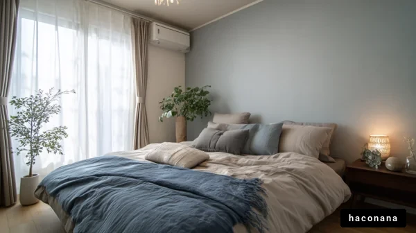 シンプルで落ち着く寝室