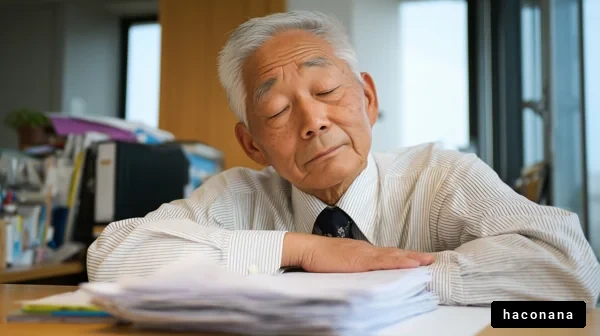 仕事に疲れたビジネスマン