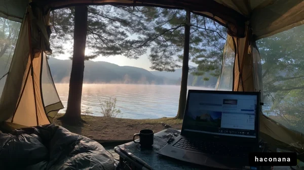 自然を楽しむテントライフ