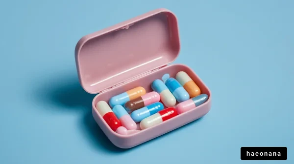 カラフルなカプセルのケース