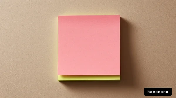 カラフルな付箋メモ