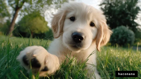 かわいい子犬のポートレート