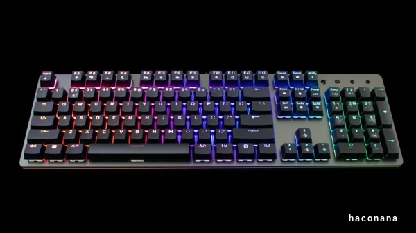 カラフルなゲーミングキーボード