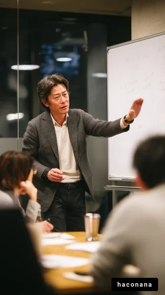 ビジネスミーティングでの講義