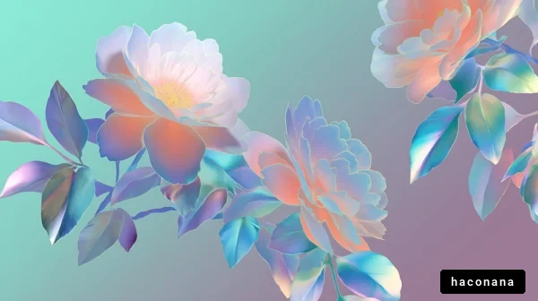 幻想的な花のデザイン