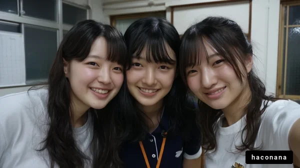 楽しい友達とのセルフィー