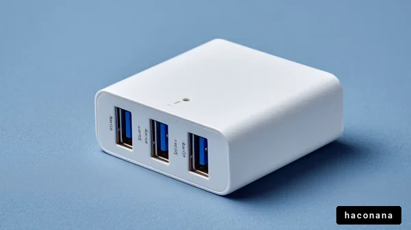 USBハブの近接写真