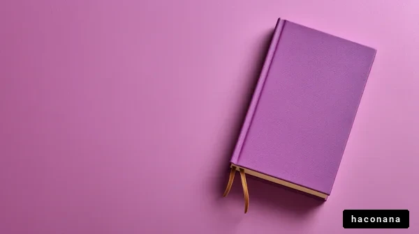 紫色のノートの写真