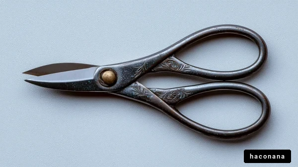 装飾的な古いハサミ