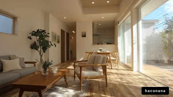 明るいリビングダイニング