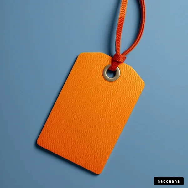 オレンジのラベル・タグ