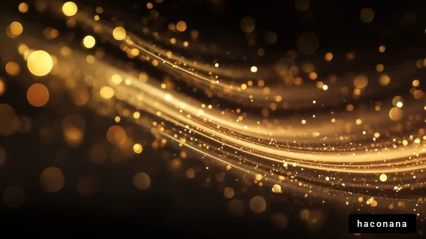 光る粒子の抽象背景