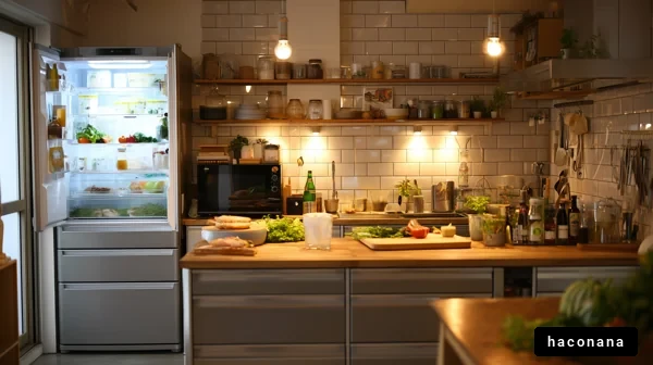 明るいキッチンの風景