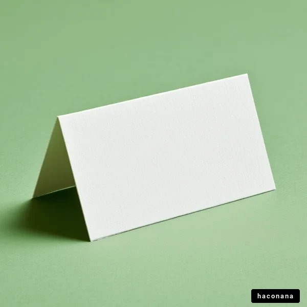 空白の名刺置き