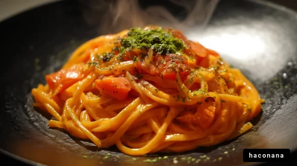 香り豊かなパスタ料理