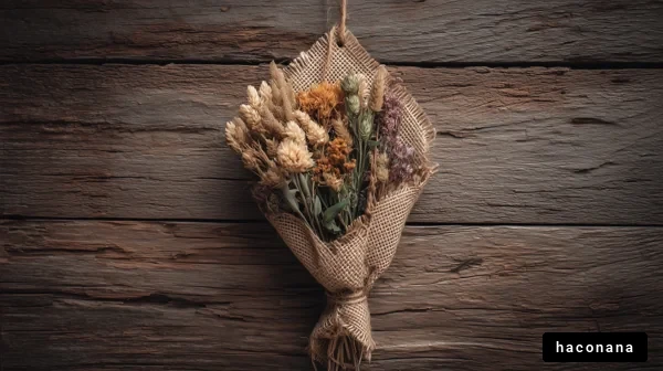ナチュラルなドライフラワー
