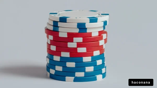 カラフルなポーカーチップ