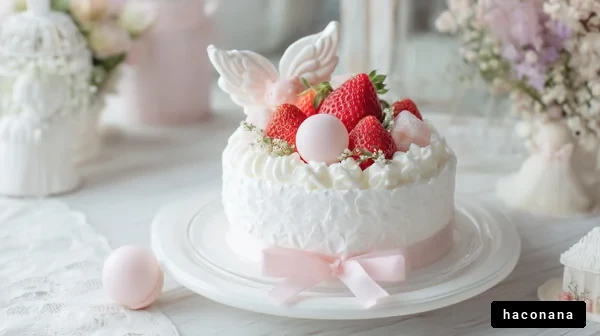 可愛らしいケーキのデザイン