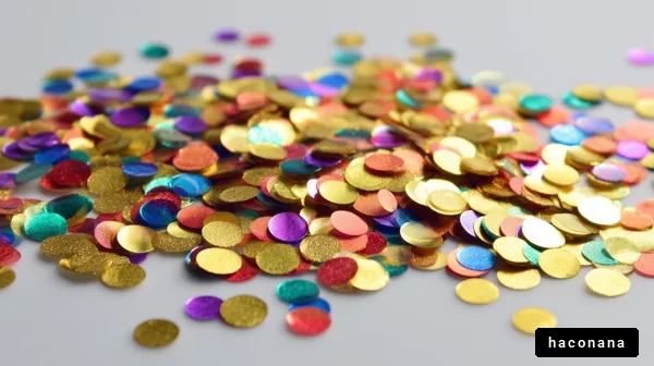 カラフルな紙吹雪の集合