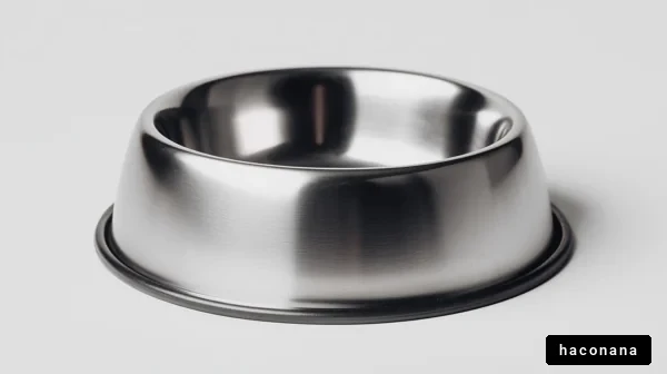 ステンレス製のペットボウル