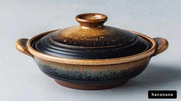 美しい陶器の鍋