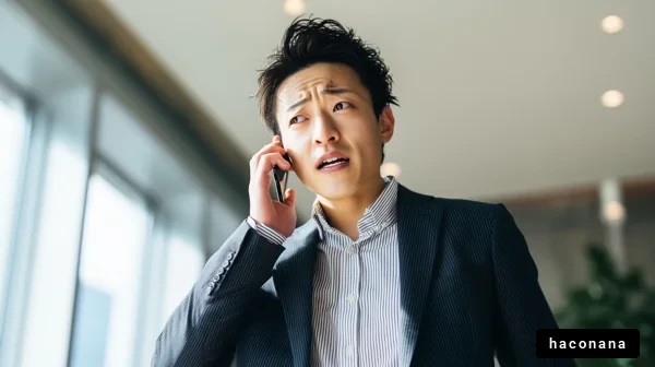 電話中のビジネスマン