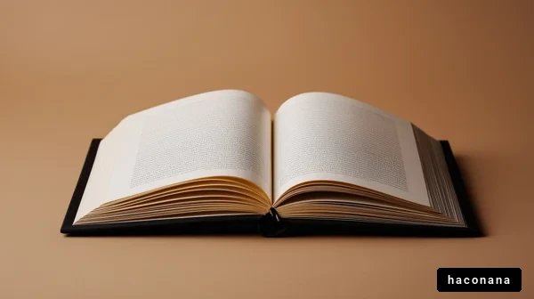 茶色の背景に開いた本