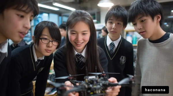 学生たちのドローンの実験