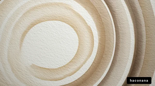 自然な色合いの円形模様