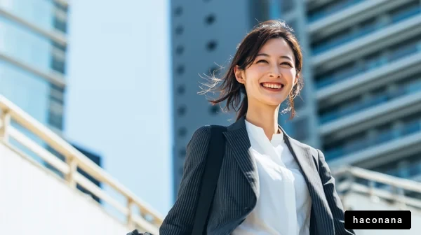 ビジネスパーソンの笑顔