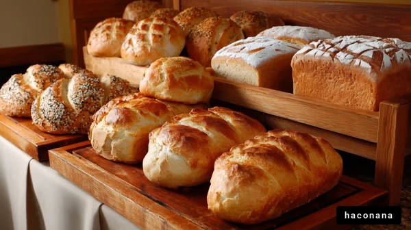 様々なパンの盛り合わせ