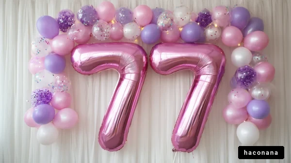 華やかなパーティーの飾り