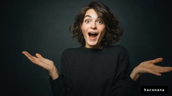 驚きと喜びの表情