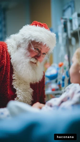 病院でのサンタクロース