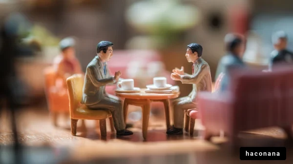 ビジネスシーンのミニチュア