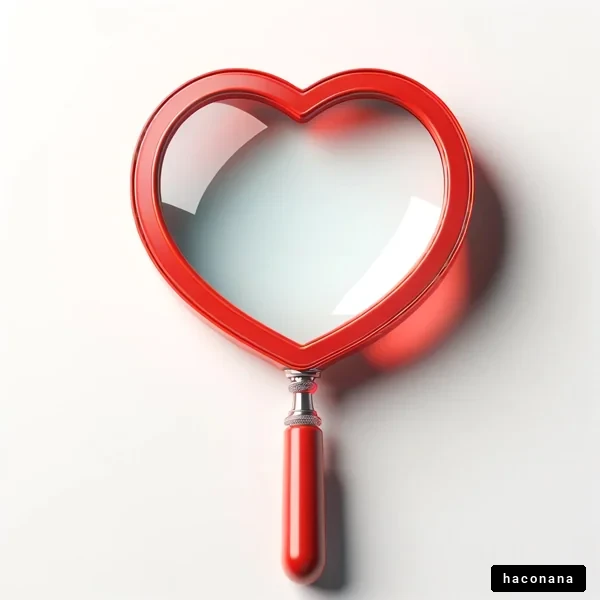 ハート型の虫眼鏡