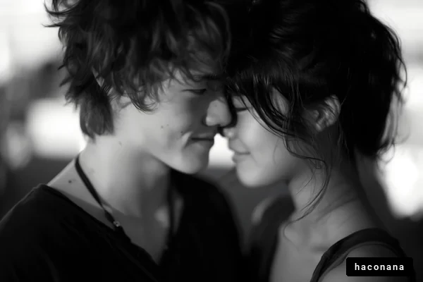 親密な瞬間のカップル